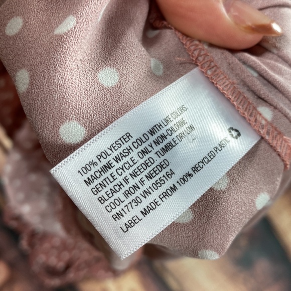 a new day Pink Mauve Polka Dot Jumpsuit - Picture 11 of 11